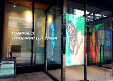 Chine L'écran de visualisation mené par publicité en verre transparente, P6mm mené voient l'écran fournisseur