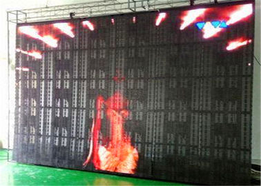 Chine Rideau d'intérieur polychrome en maille de P10 LED, rideau visuel en mur de LED pour le fond d'étape fournisseur