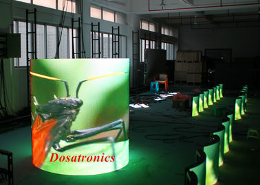 Chine Le mur visuel en aluminium fait sur commande du câble LED, P6 a courbé la haute définition d'affichage à LED fournisseur