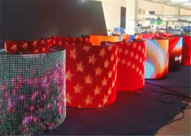 Chine Écran flexible polychrome d'intérieur mol de rideau en LED pour la publicité de centre commercial fournisseur